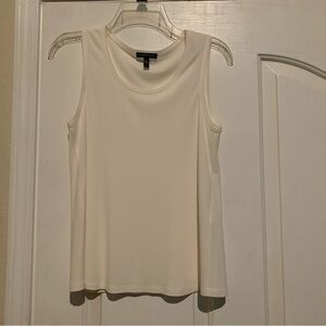 Women’s Eileen Fisher Georgette Crepe Ballet Neck Tank